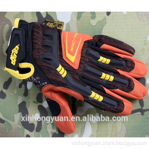 custom fashion orange antislip abrasion proof cycling gloves